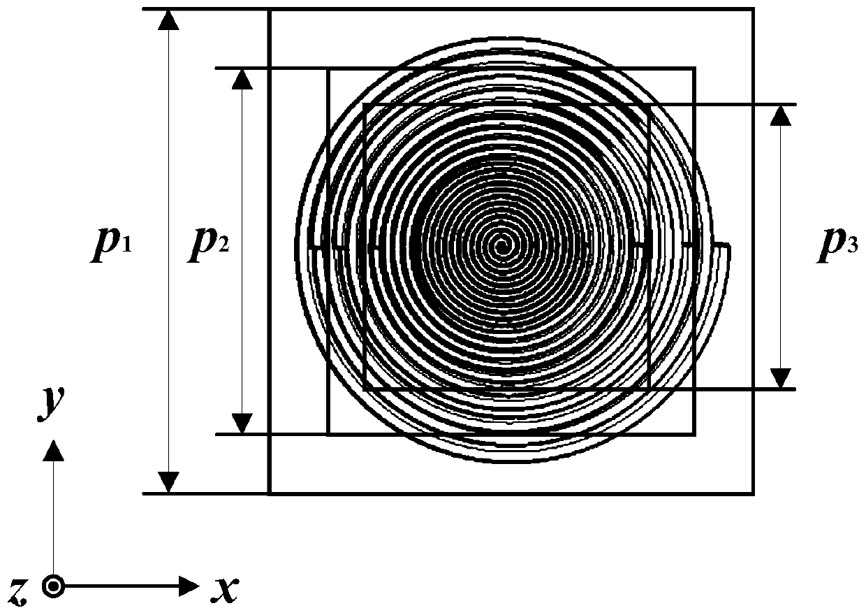 Ultra-wideband spiral laminated wave absorber