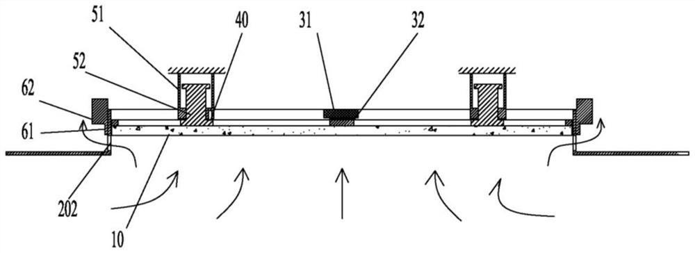 Exhaust fume collecting hood assembly and range hood