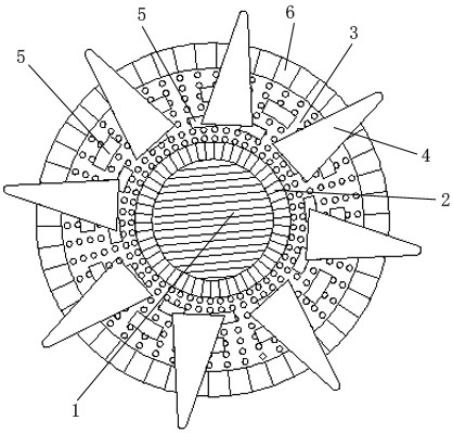 A kind of interlaced embedded diamond wire and its preparation method