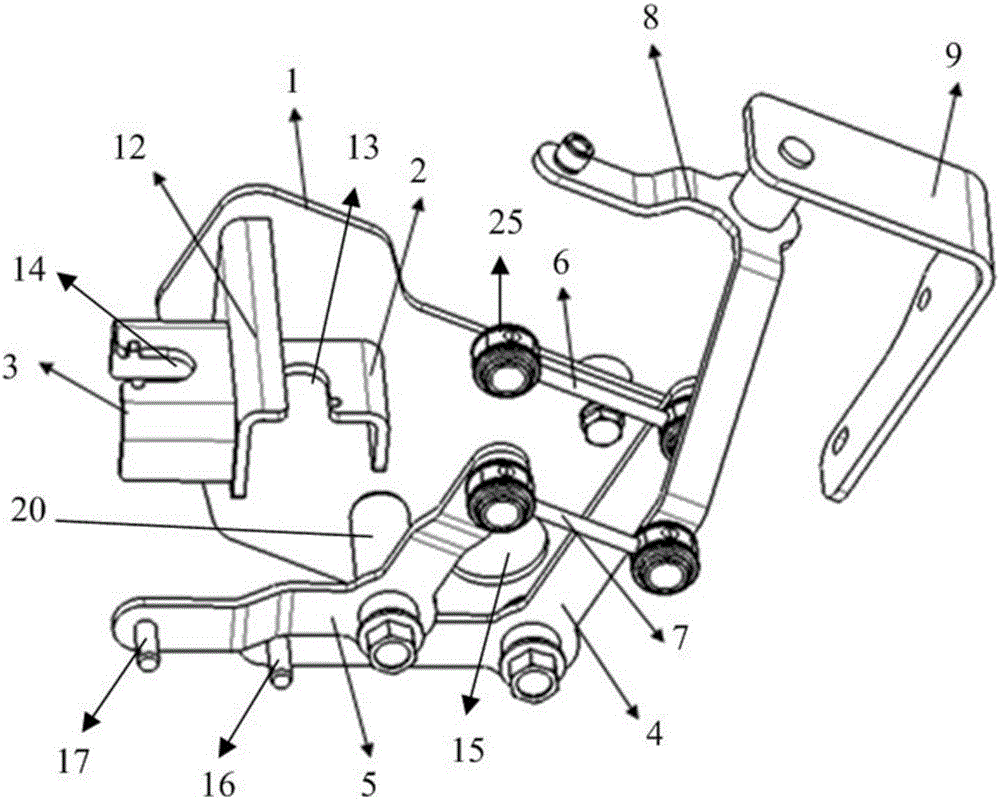 Gear selecting and shifting inhaul cable mechanism