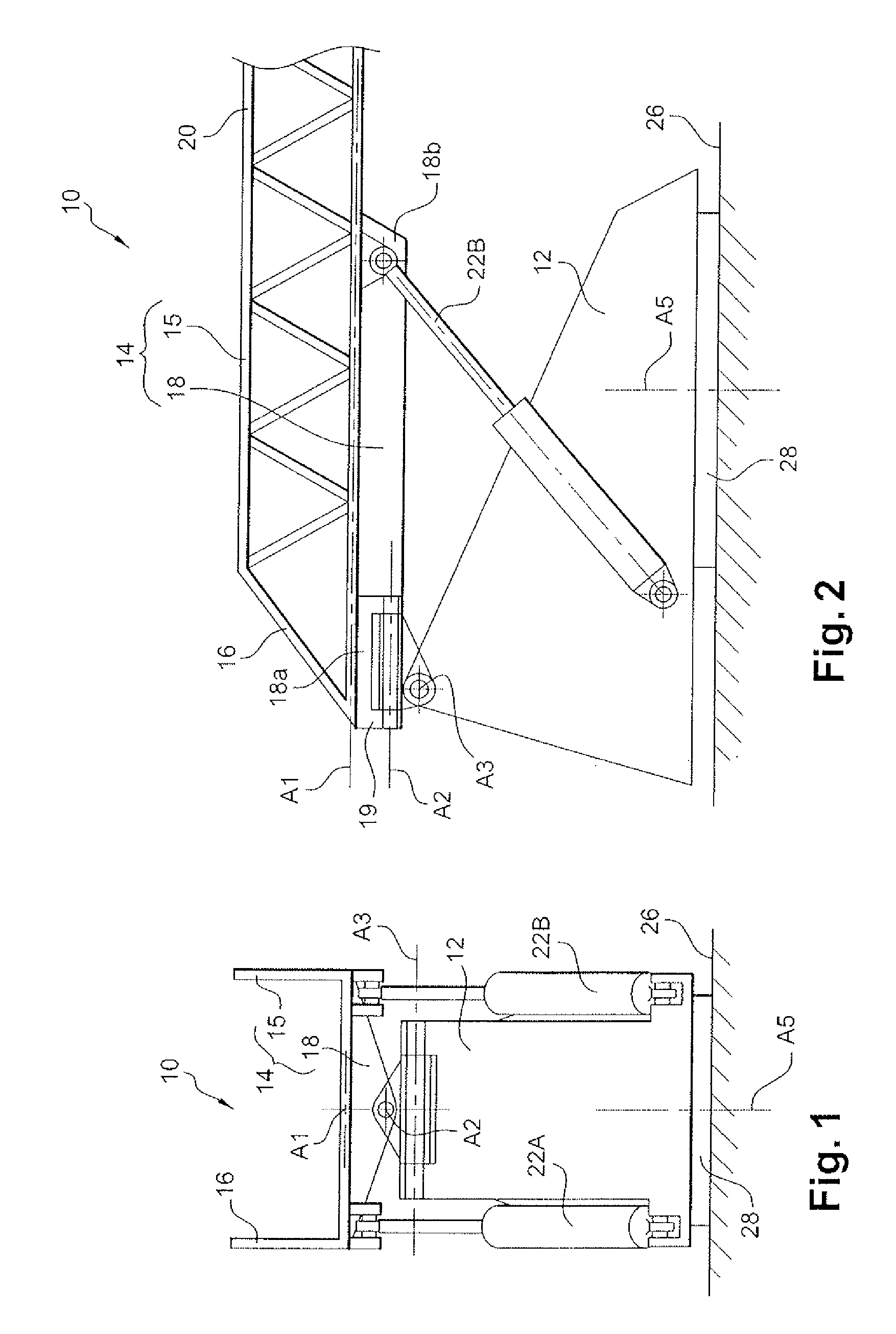 High-Rise Aerial Apparatus and Vehicle Equipped Therewith