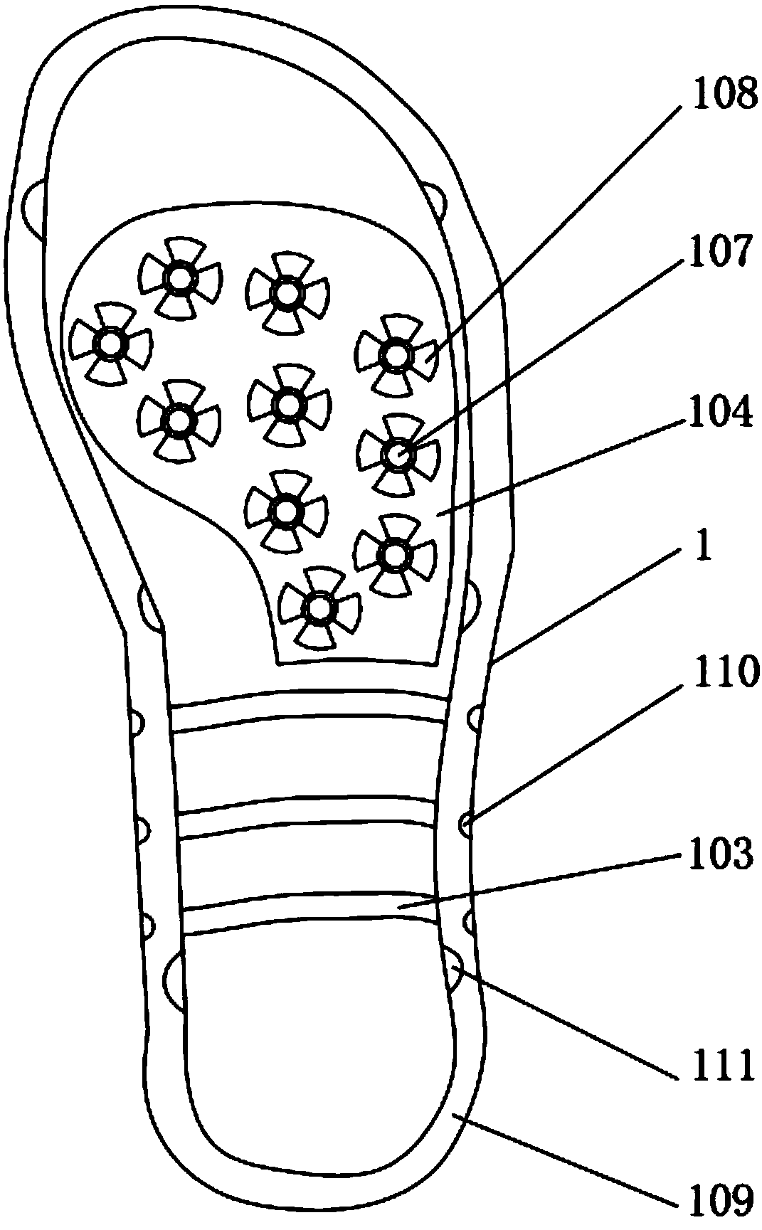 Shoe midsole structure suitable for sports