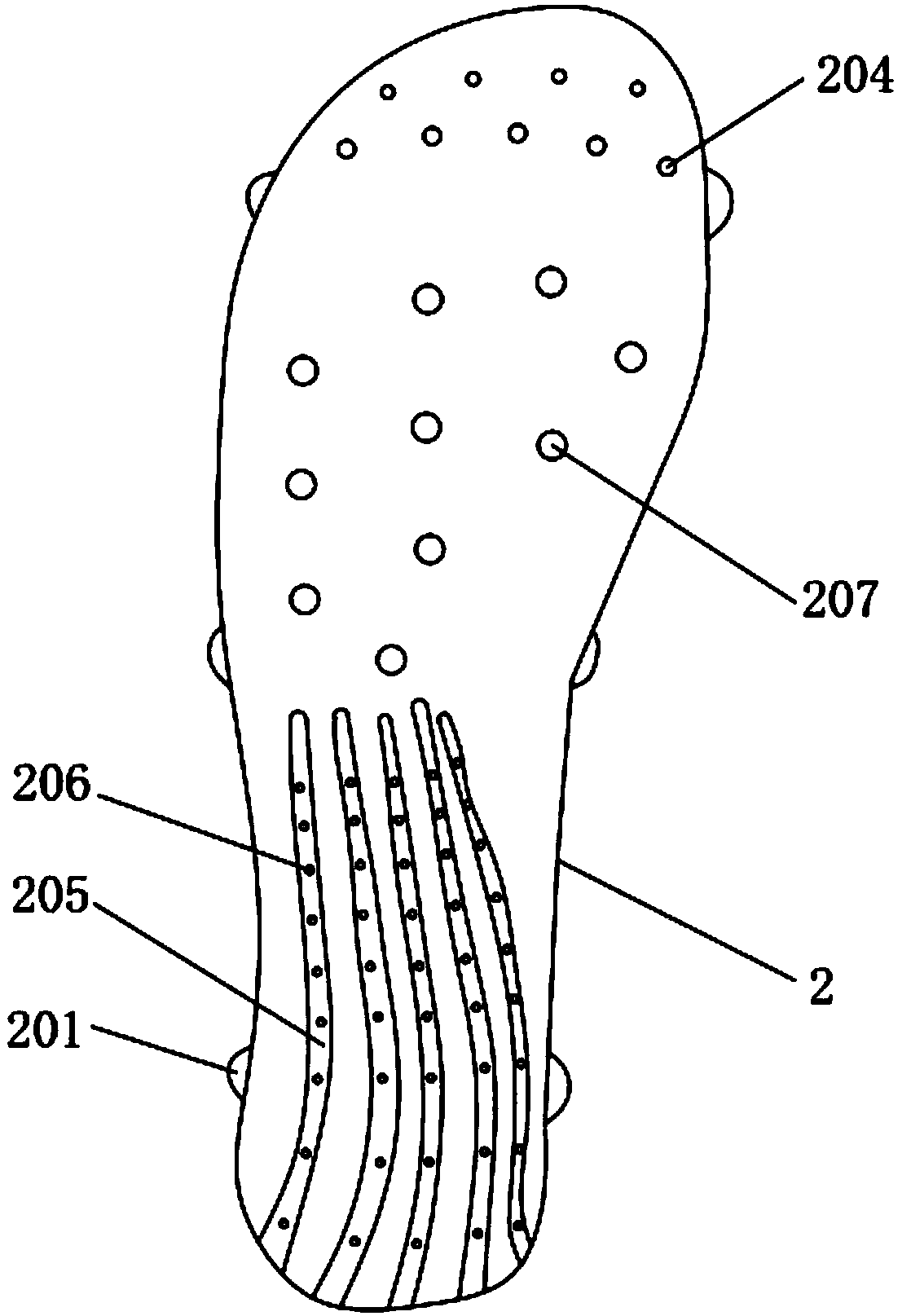 Shoe midsole structure suitable for sports