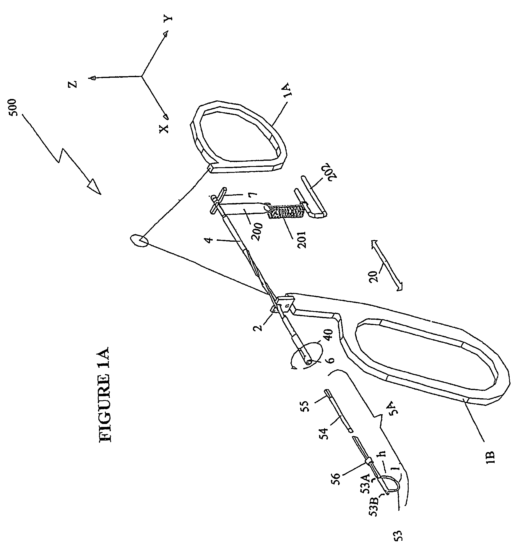 Working tool for accurate lateral resection of biological tissue and a method for use thereof