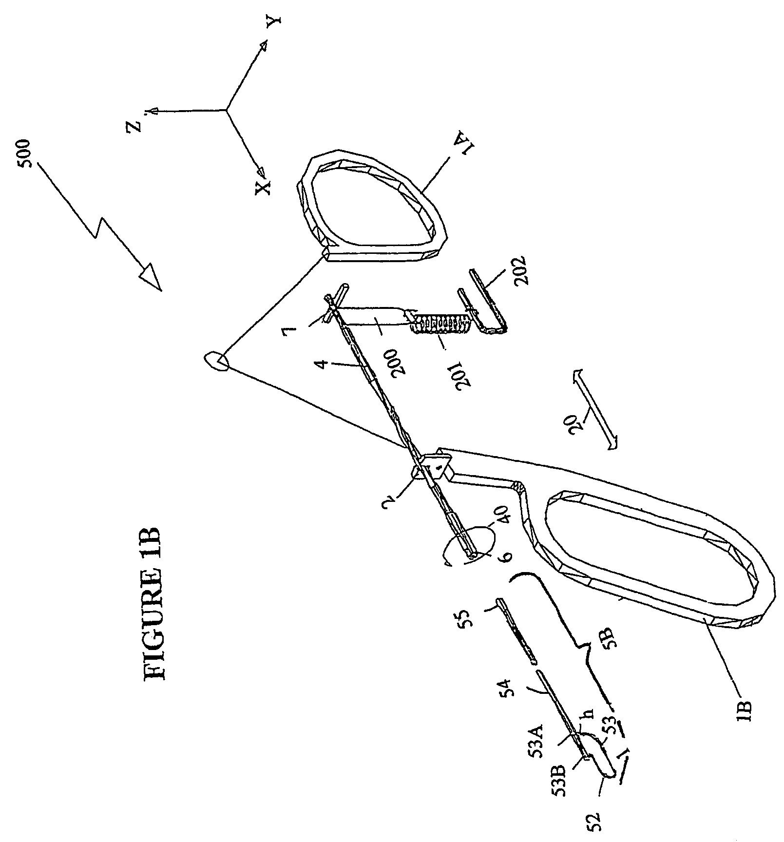 Working tool for accurate lateral resection of biological tissue and a method for use thereof