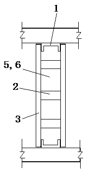 Self-balancing prefabricated face and cast-in-situ core infilled wall
