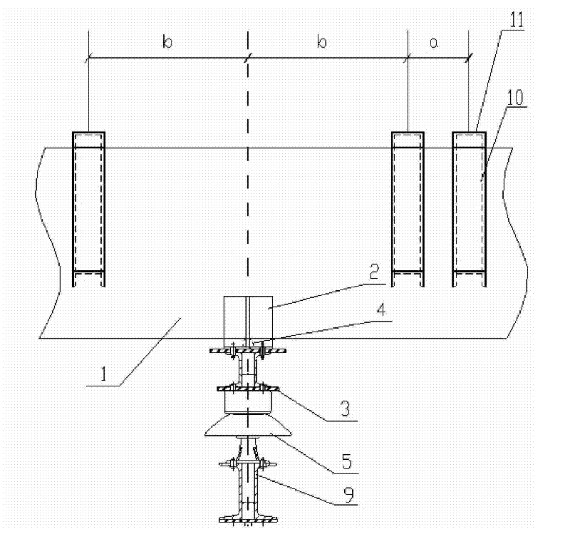 Bus suction-resisting bracket