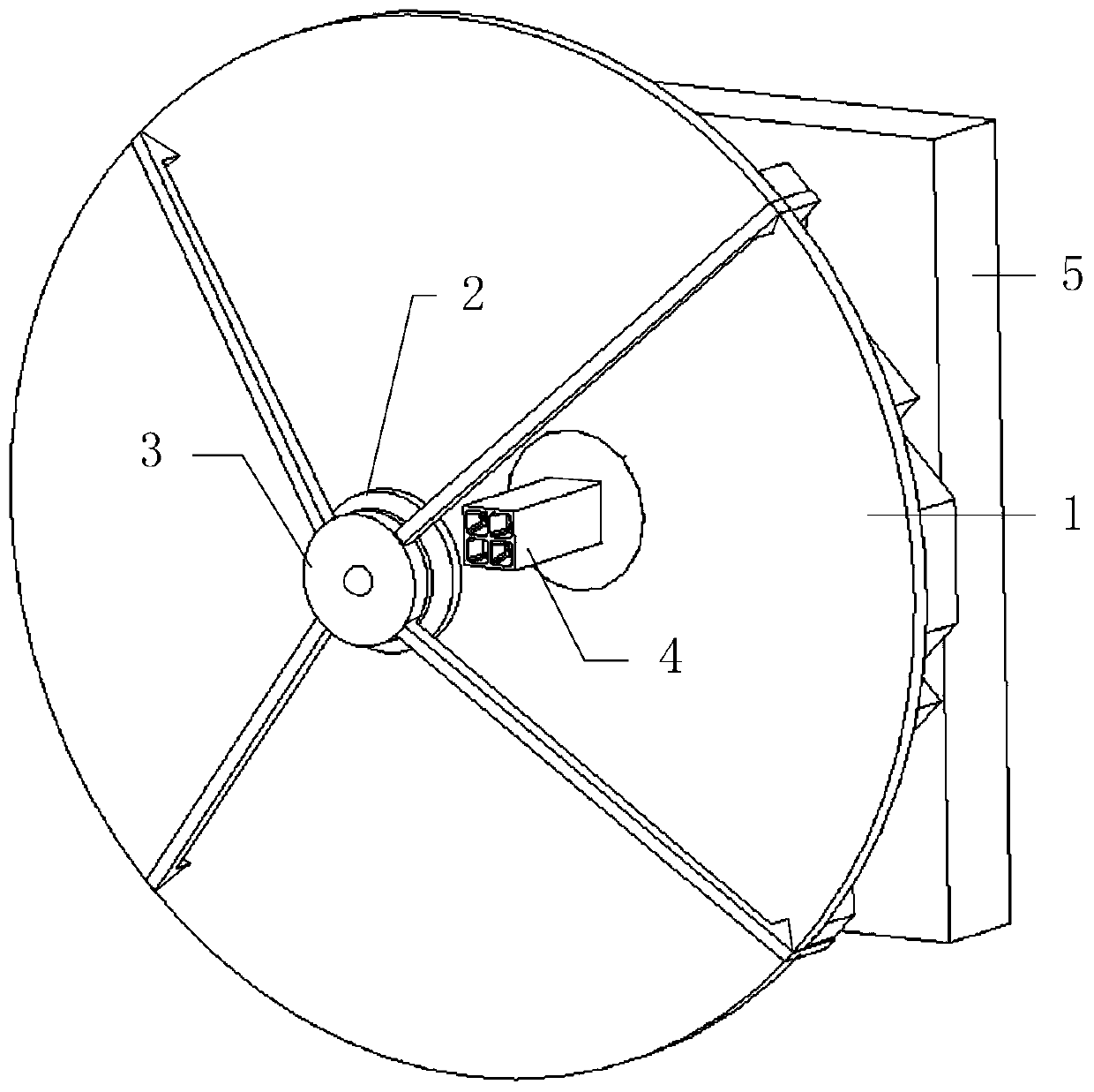 A circularly polarized monopulse Cassegrain antenna