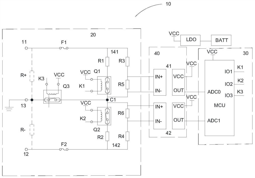 Compressor insulation resistance monitoring circuit and compressor control method