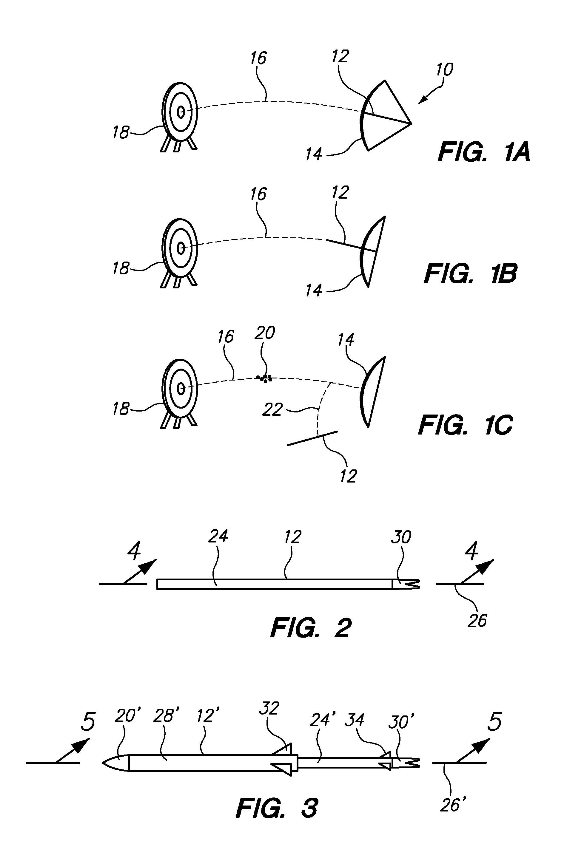 Two-phase projectile with a proximal compression chamber