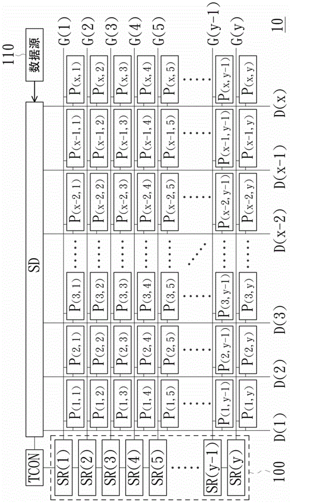 Displacement temporary storage device group and method of driving same