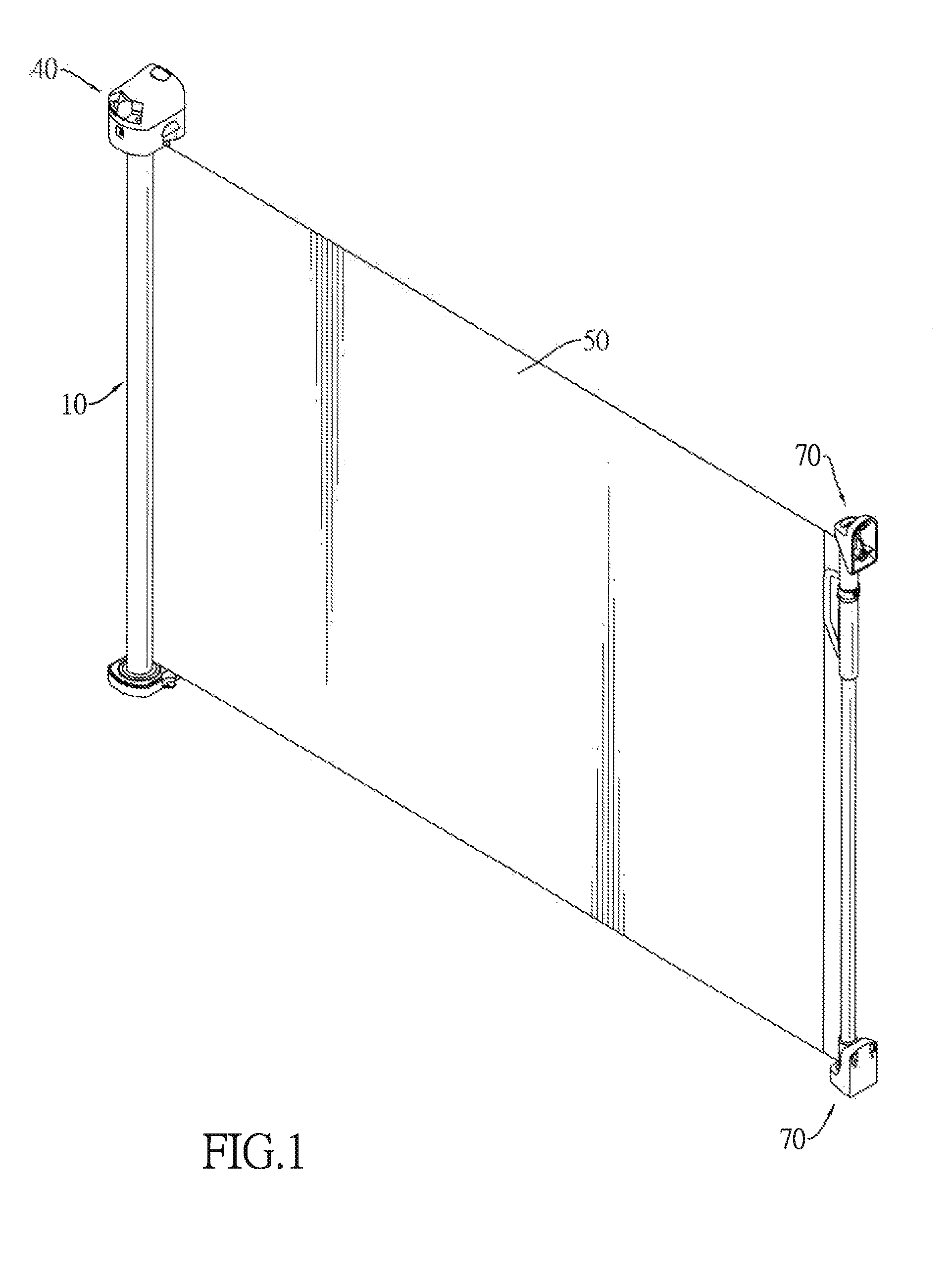 Retractable safety gate
