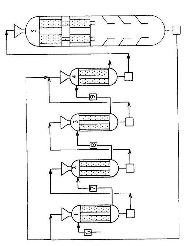Process method for producing aromatic hydrocarbon by moving bed continuous reforming