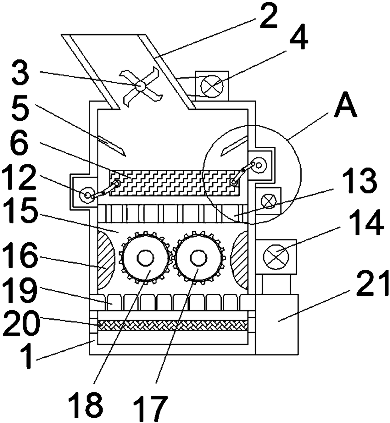 Molding device for rice noodles