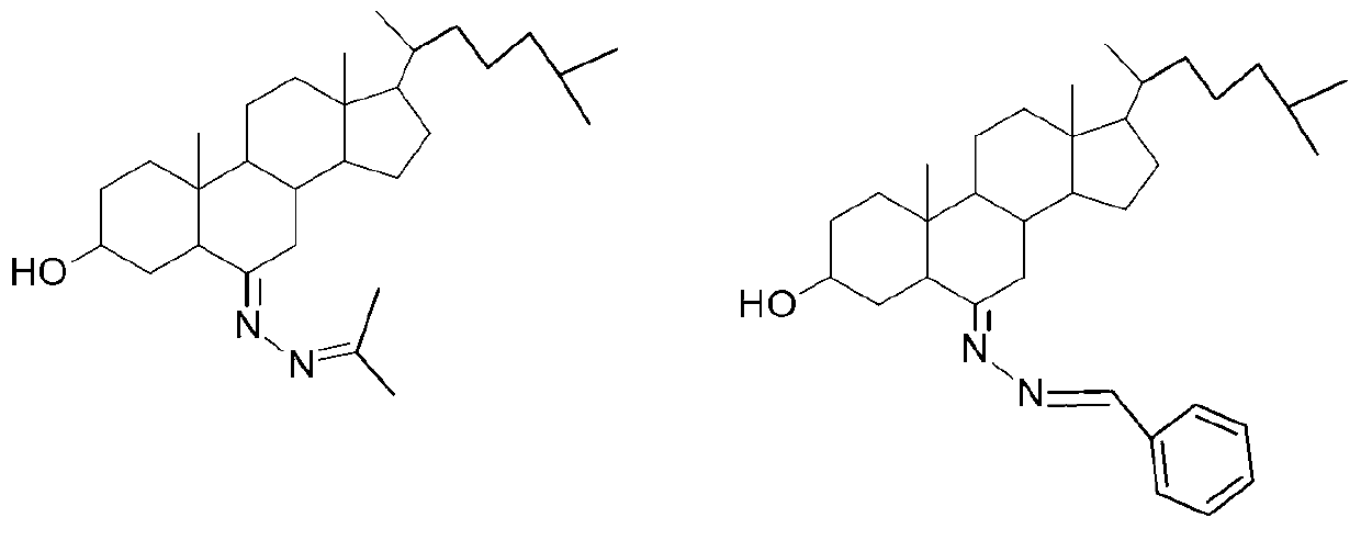 3-hydroxyl cholest-6-keto aromatic aldehyde azine steroidal compound, synthetic method of steroidal compound and application of steroidal compound in preparation of anti-tumour drug