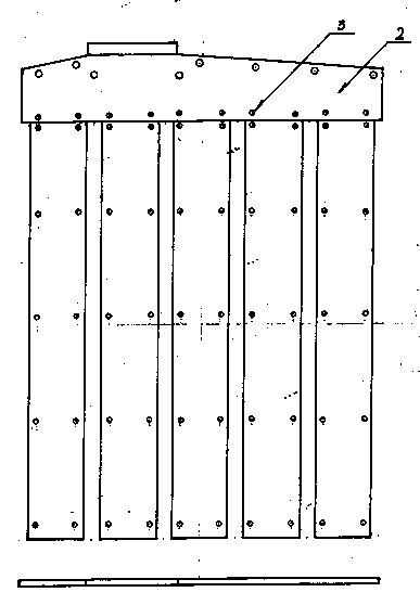 Flat plate thin pipe type electrode pole plate