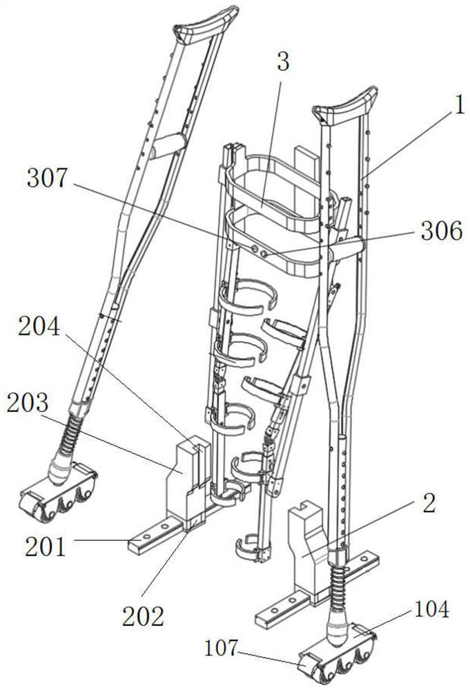 A leg exoskeleton device for assisting the mobility of the elderly