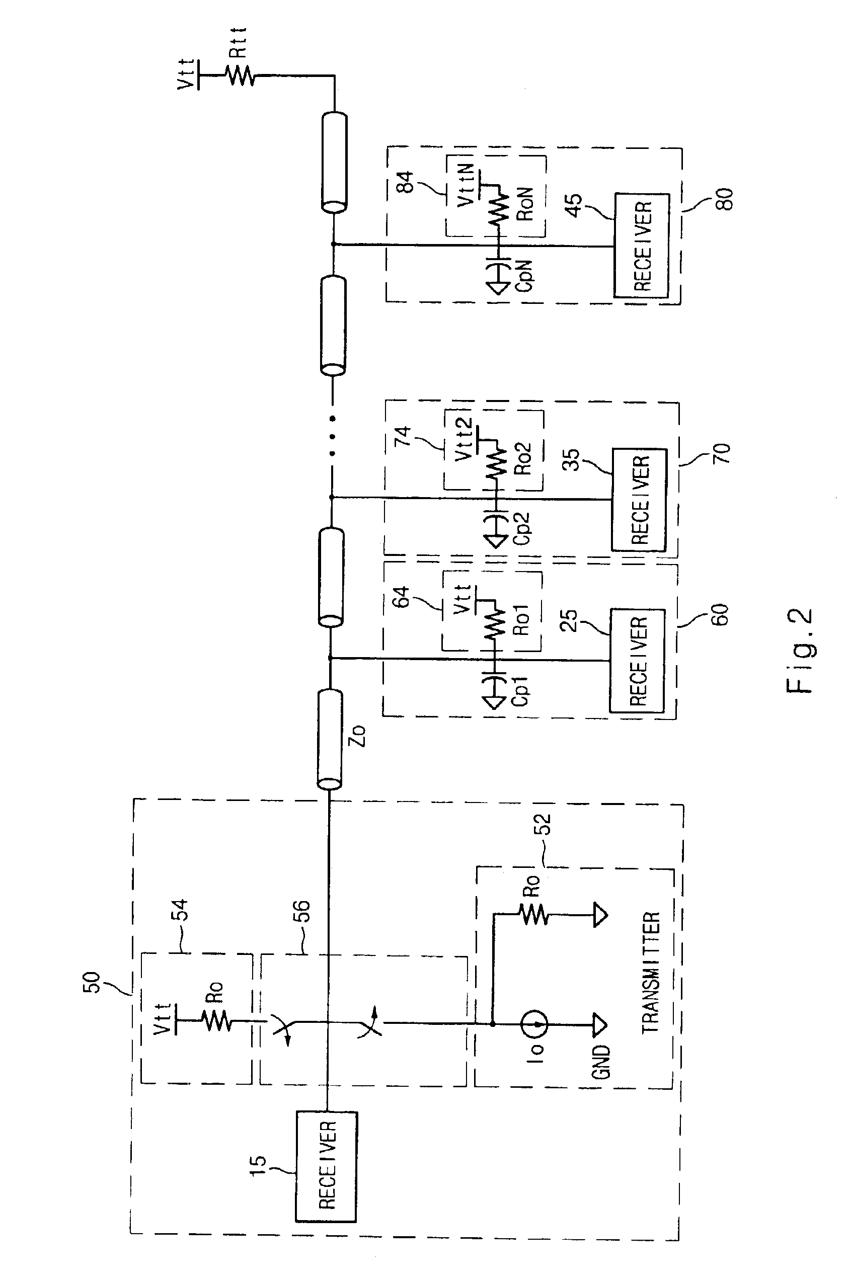 Device and system having self-terminated driver and active terminator for high speed interface