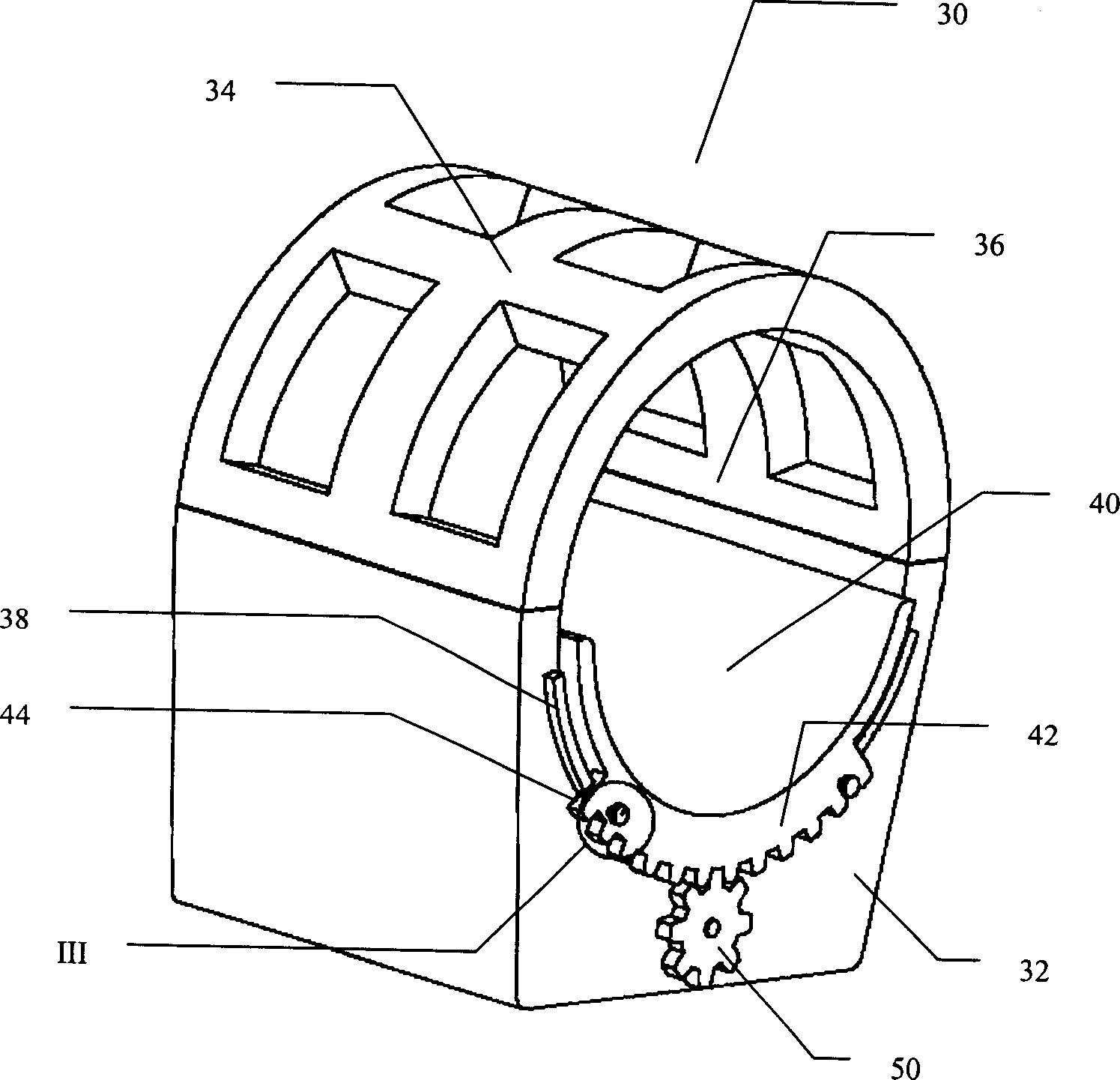 Coil rotation positioning device of magnetic resonance imaging equipment
