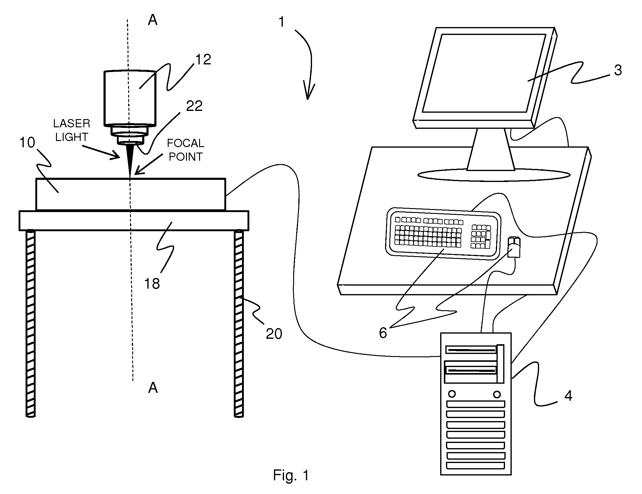 Method and apparatus for fabricating a foam container with a computer controlled laser cutting device