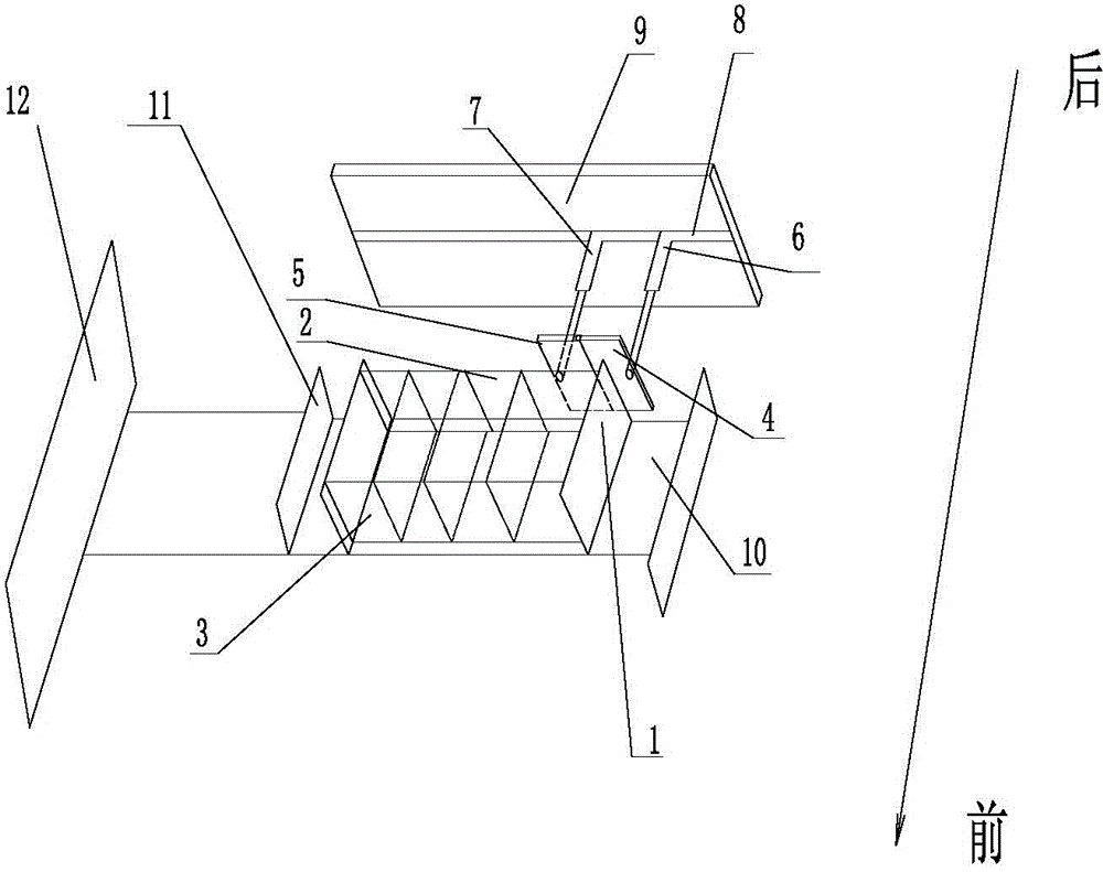 Vegetable distribution box, automatic feeding mechanism and manufacturing method