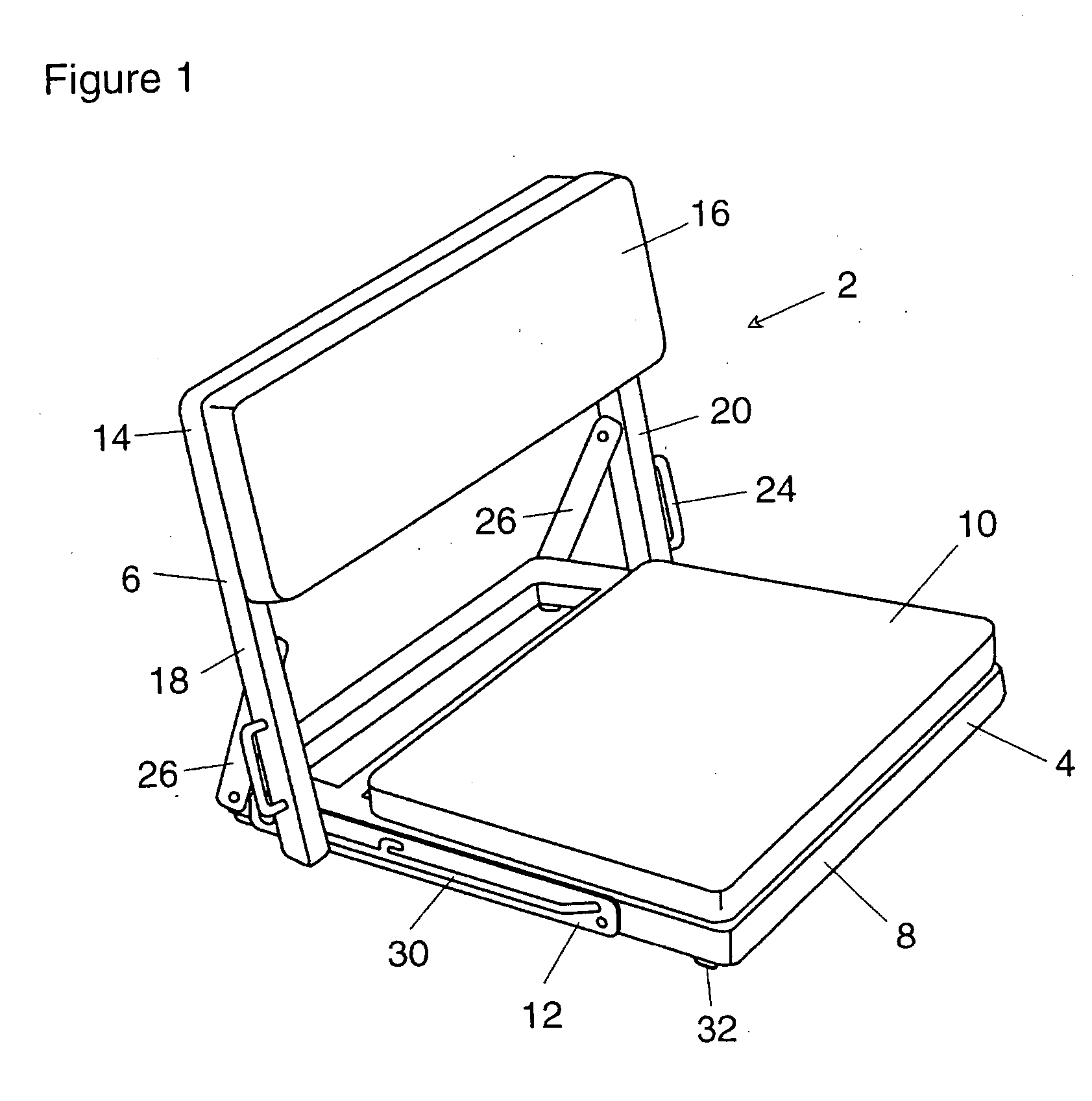 Portable folding chair