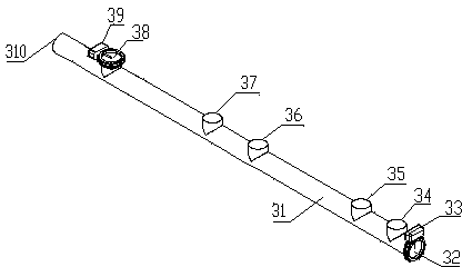 Multifunctional powder material processing equipment and processing method for pollen pini