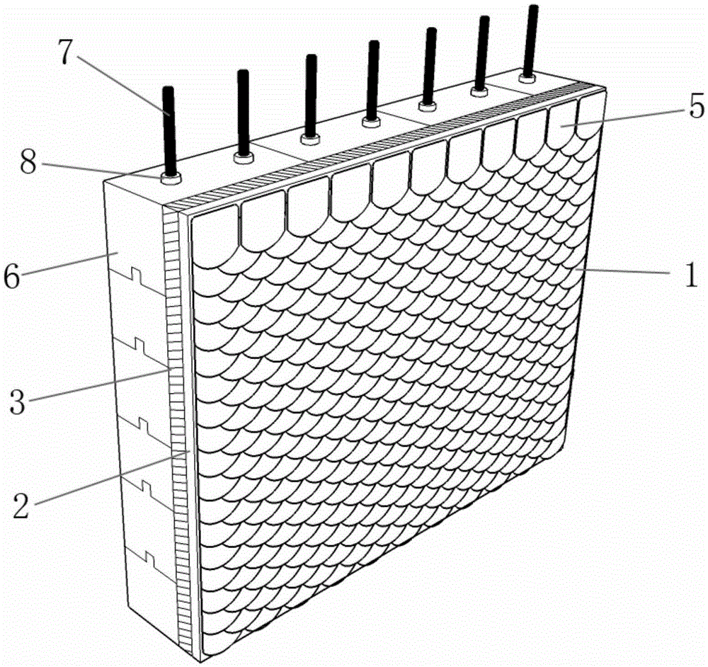 A high-performance bionic explosion-proof wall