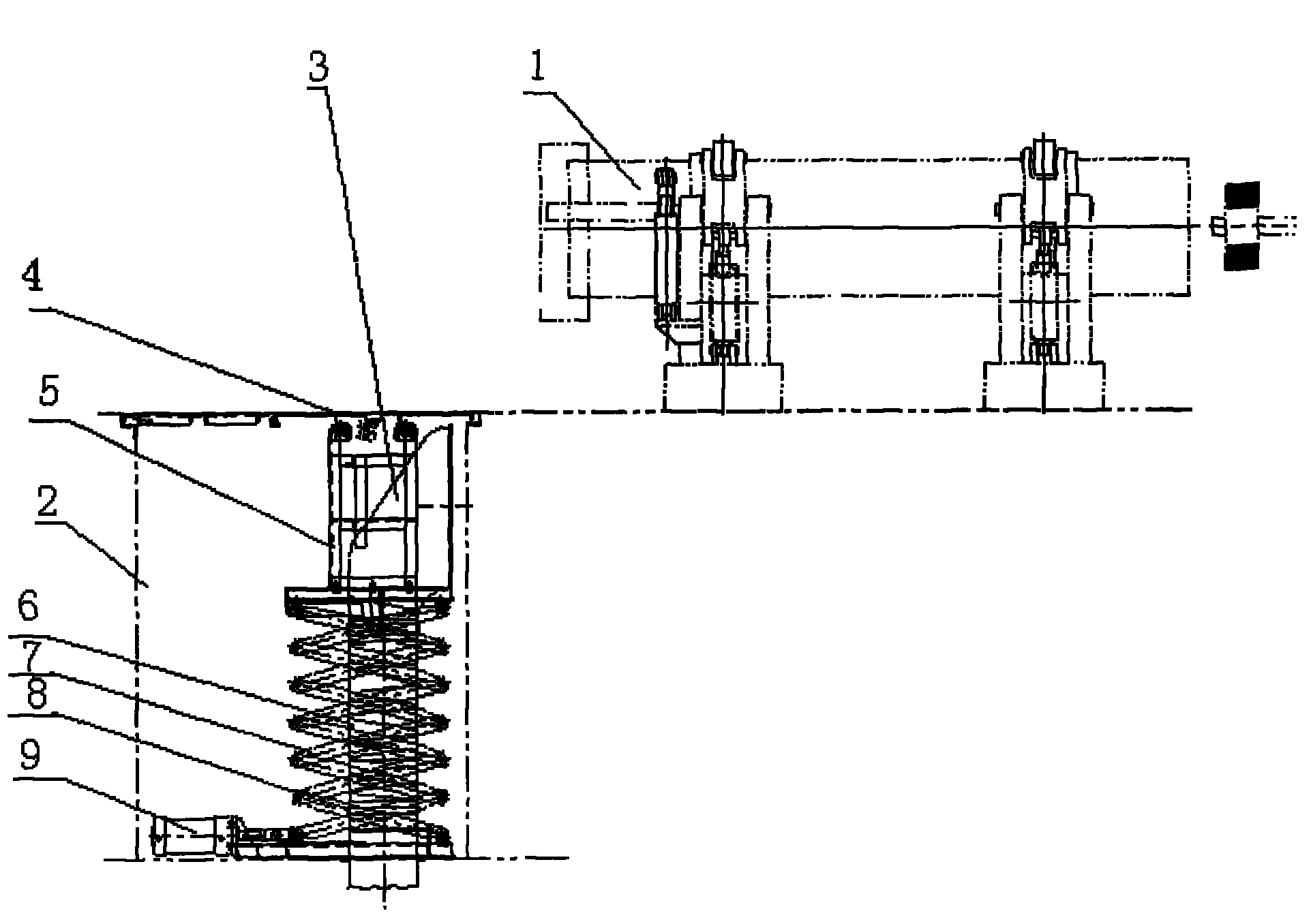 Dust suction device for horizontal centrifugal casting machine