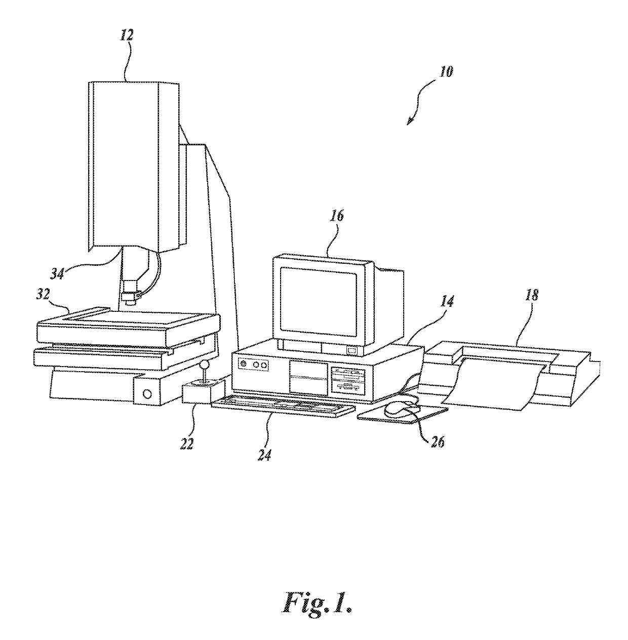 Variable focal length lens system with optical power monitoring