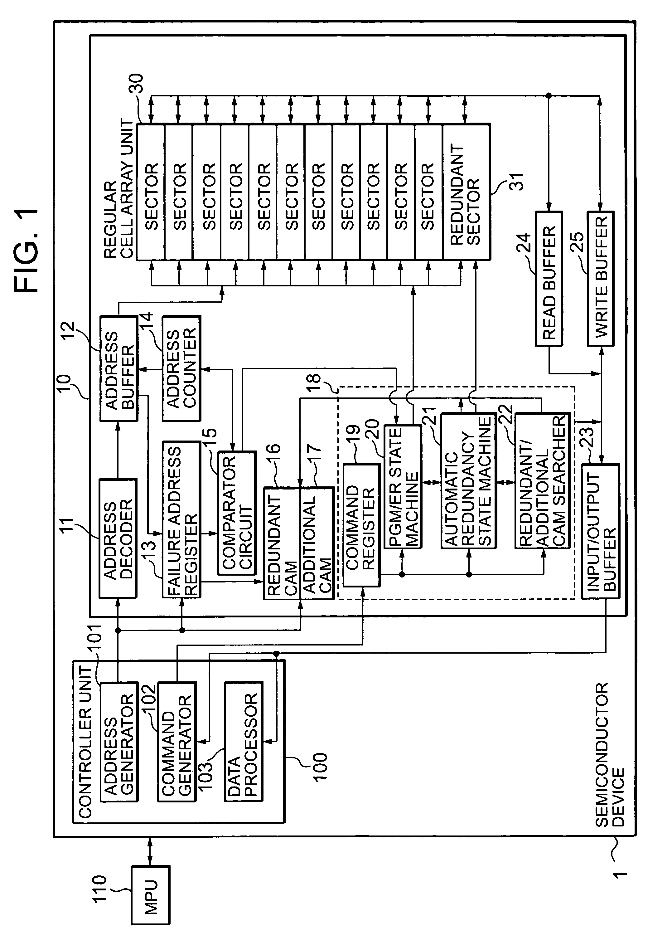 Semiconductor device and program data redundancy method therefor
