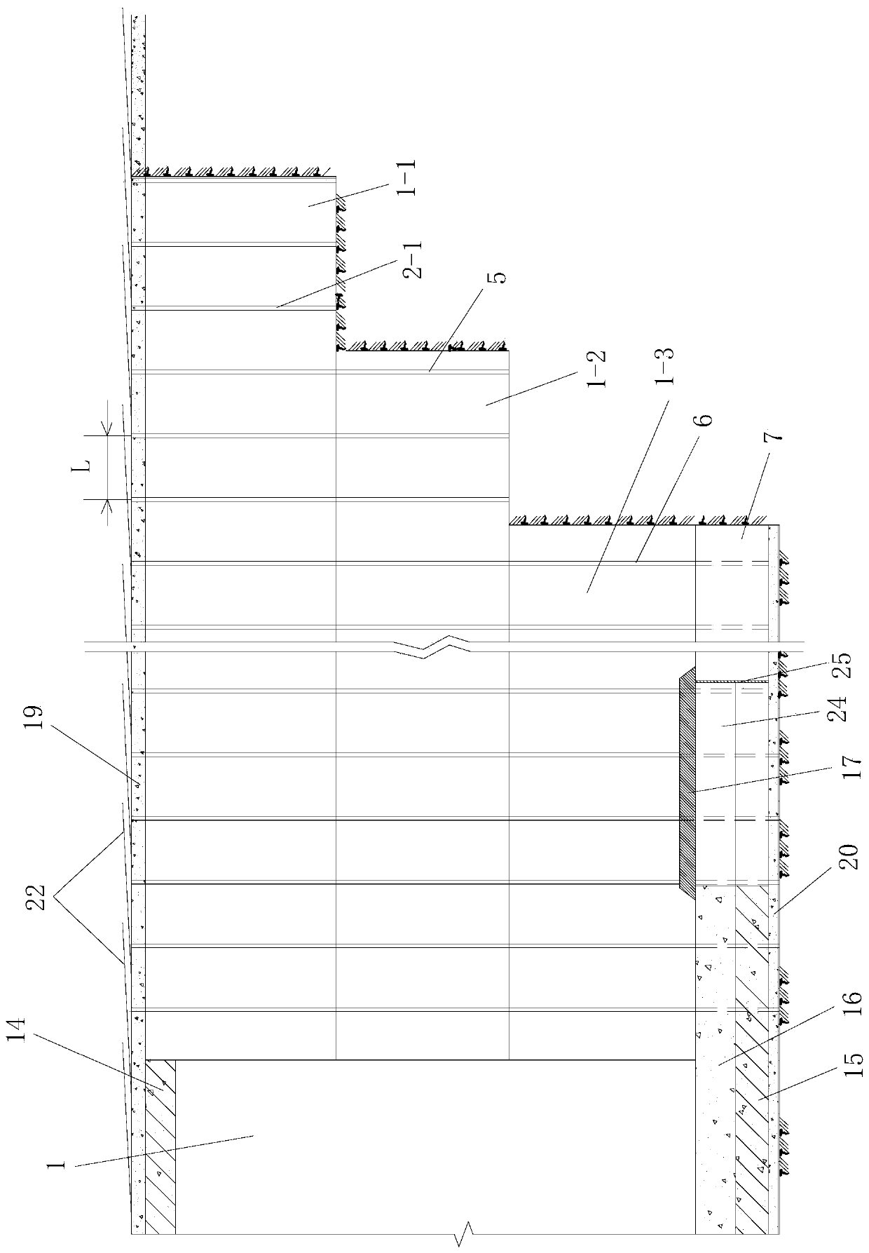 Deep-buried loess tunnel deformation control construction structure based on cover arch and method