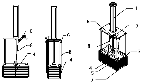 A method for increasing the distance between the pressing plates of the forming cabinet of the polymer lithium-ion battery fixture