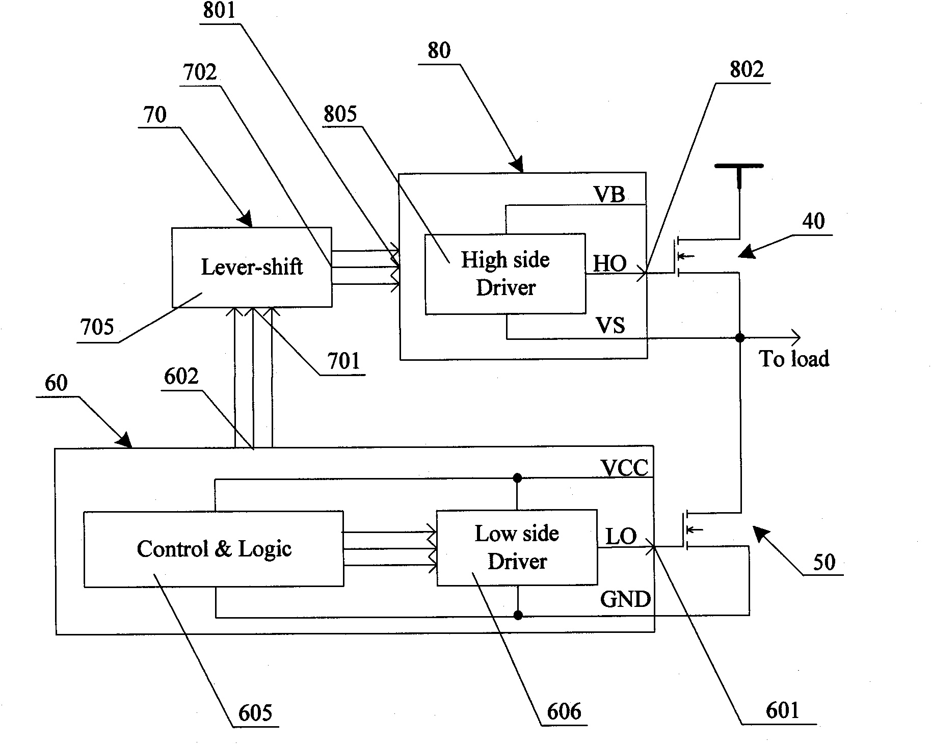 Grid drive circuit for controlling bridge type drive circuit