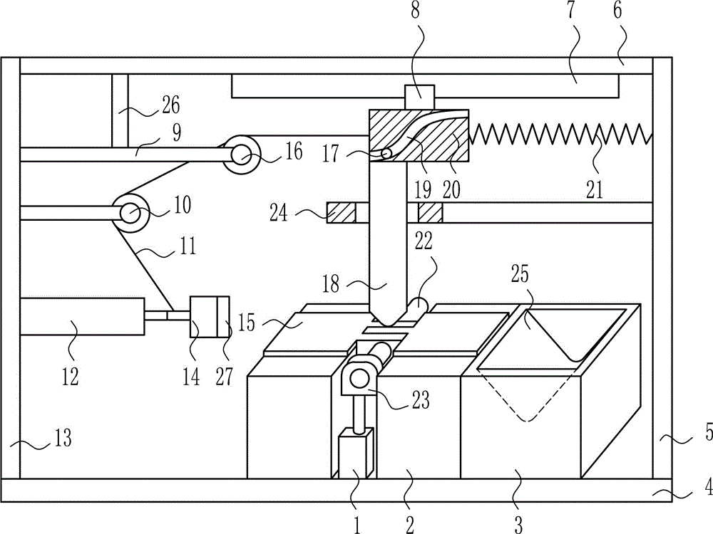 Metal plate bending device