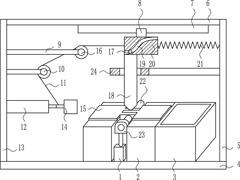 Metal plate bending device