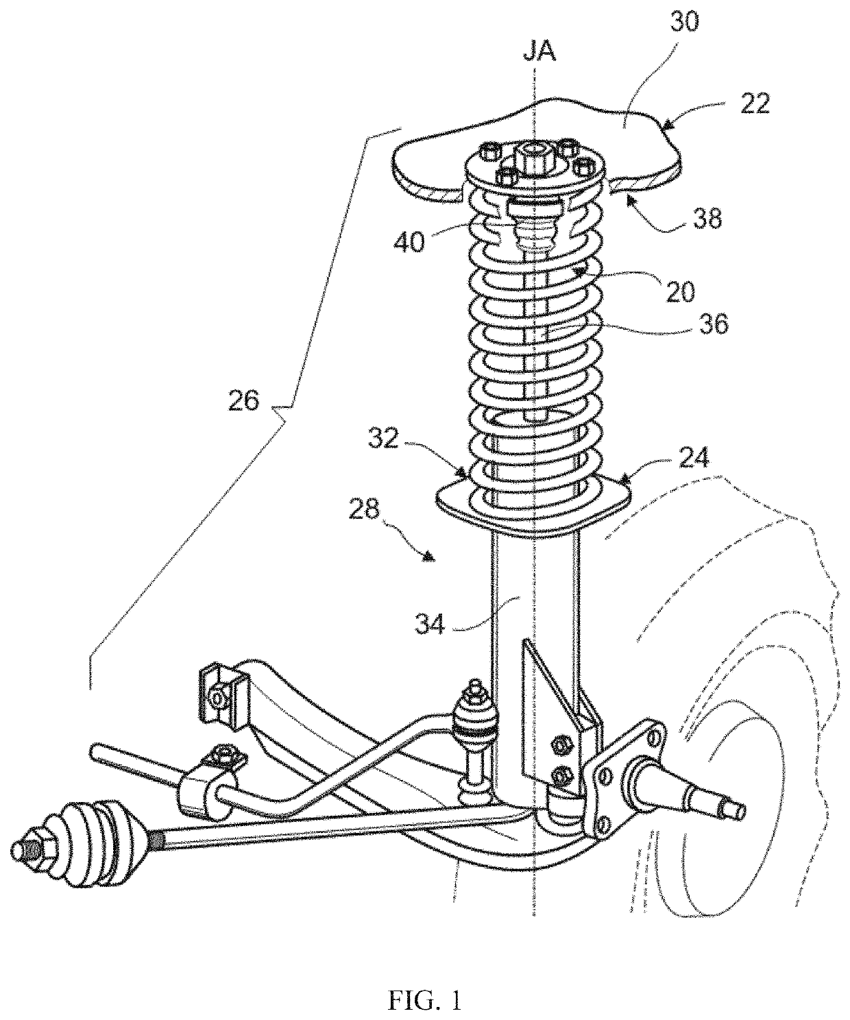 Dual rate jounce bumper and a vehicle comprising the same