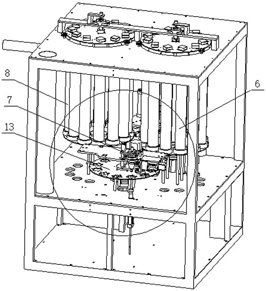 Badminton automatic gluing machine