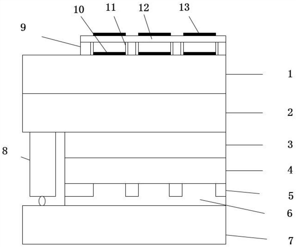 Selective etching epitaxial Micro-LED chip and design and preparation method thereof