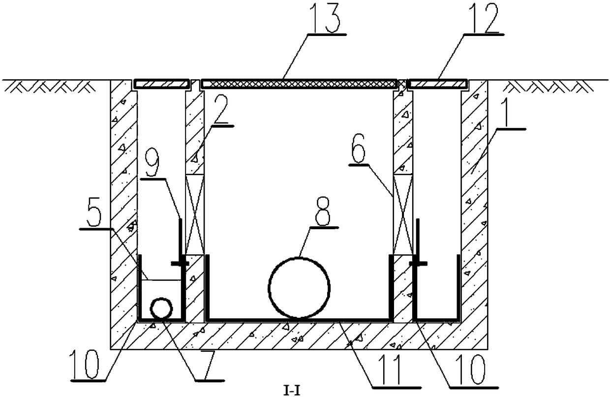 Rain-sewage shunting type rainwater opening structure