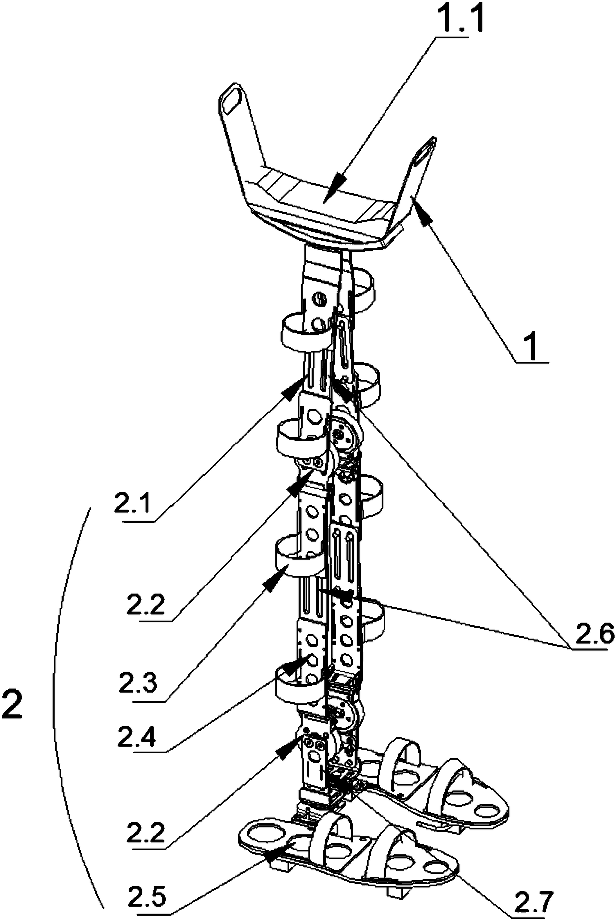 Human body walking aid