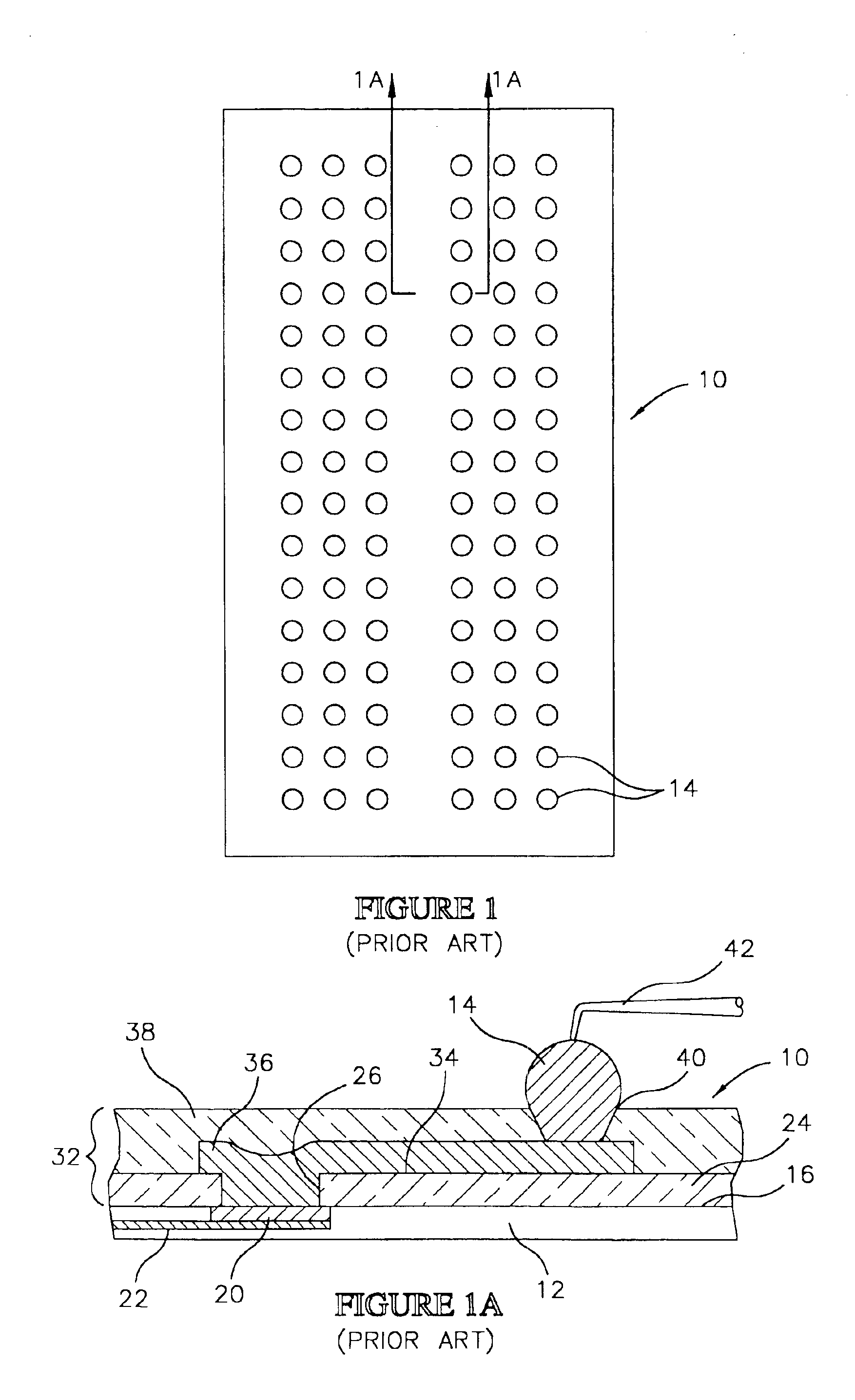 Semiconductor component having test contacts
