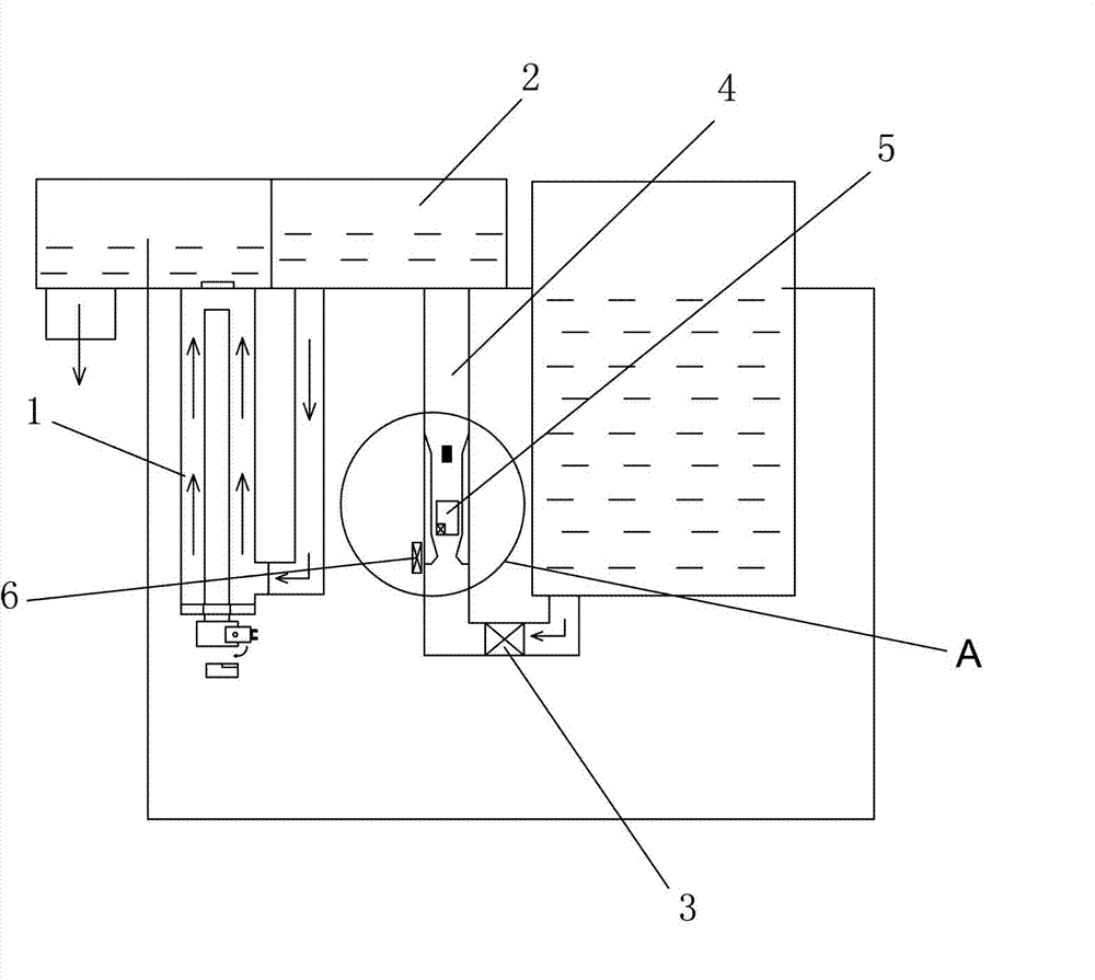 Instant type drinking water heating device and magnetic control protection method thereof