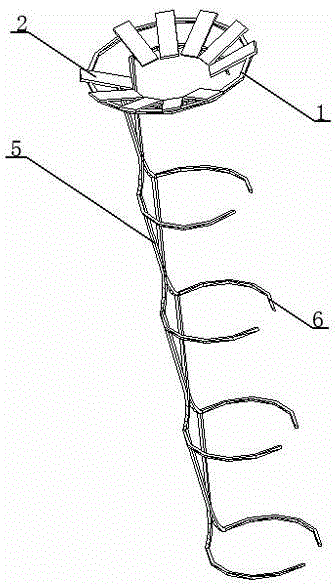 Self-retracting intraesophageal bracket capable of carrying radiation elements for partial radiotherapy