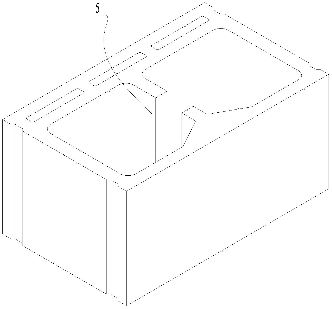 Foam cement filling type concrete composition heat preservation building block and manufacturing method thereof