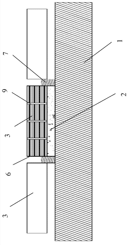 Port exhaust assembly used for ballastless track construction and track construction method
