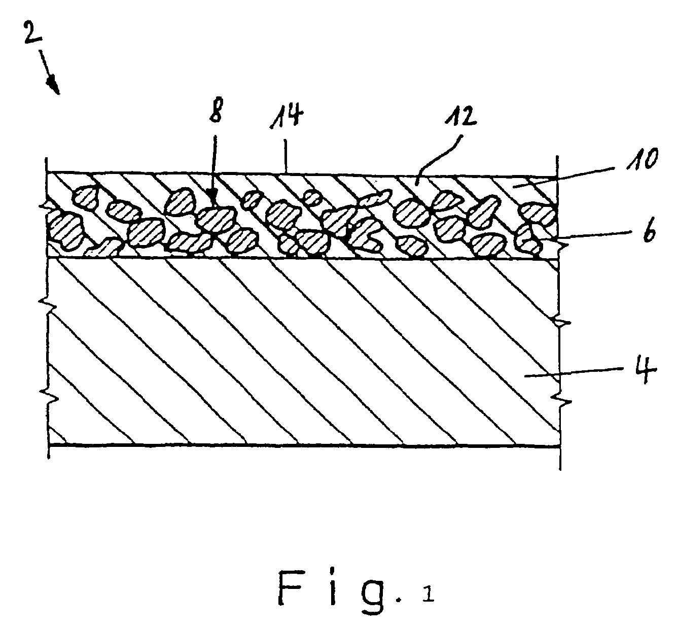 Friction bearing composite material with a metal base layer