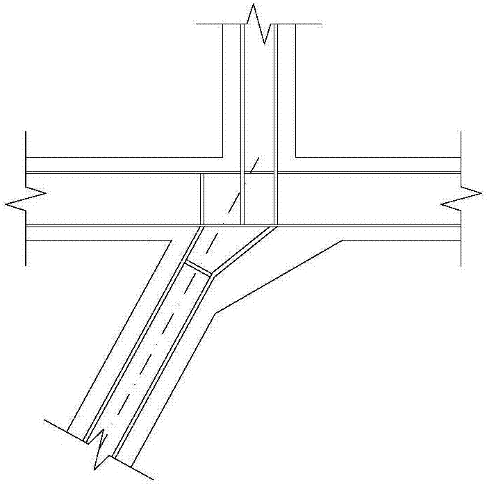 Continuous direction change reinforced concrete column structure system design method