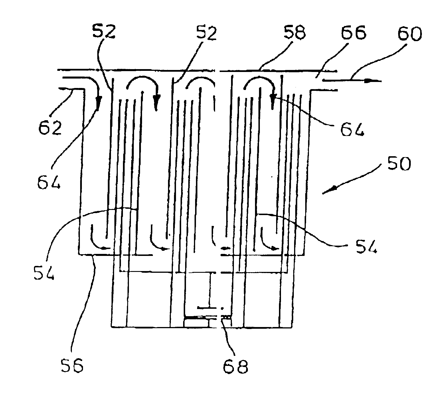 Device for treating water