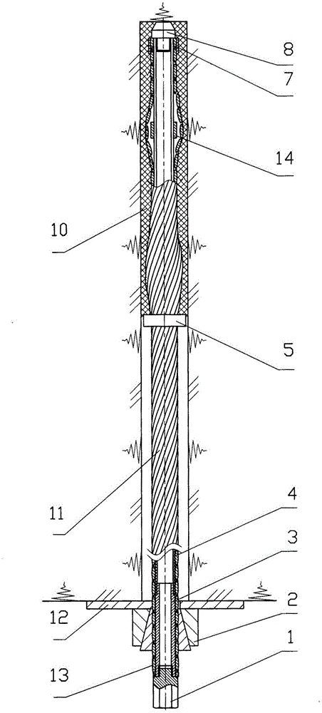 Large-diameter anchor cable for mine